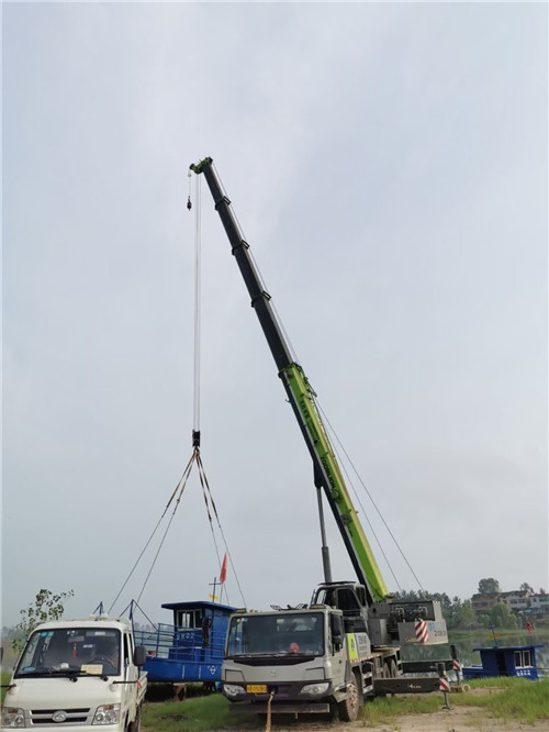 连云区桥梁建设吊装案例